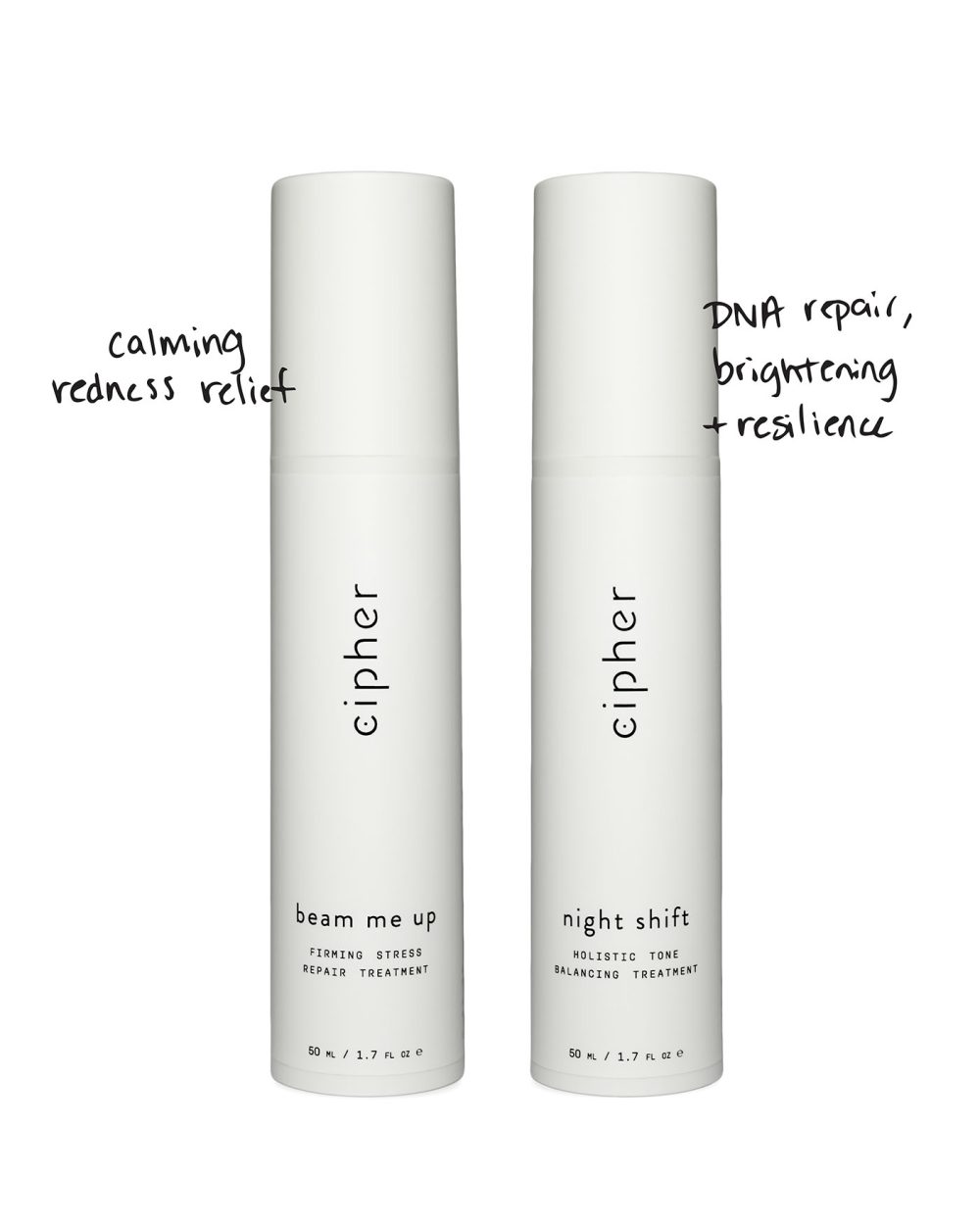 cipher skincare starter pack discount bundle night shift beam me up