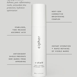Cipher Skincare C-Shield rapid refining butylresorcinol serum best vitamin c serum and hyperpigmentation treatment