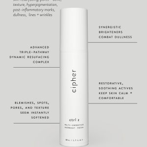 Cipher Skincare Ctrl Z multi corrective exfoliant best exfoliating serum resurfacing peel exfoliant overnight skin treatment
