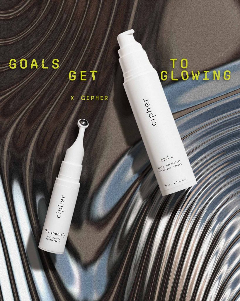Cipher Skincare @goalstogetglowing limited edition holiday bundle. The Anomaly Eye Serum + Ctrl Z Exfoliating Serum at 30% off.
